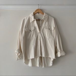 Zara corduroy shacket